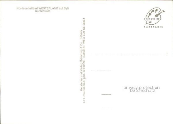Westerland Sylt Kurzentrum Fliegeraufnahme – Bild 2