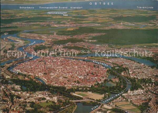 Luebeck Fliegeraufnahme