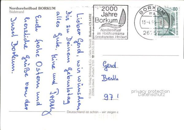 Borkum Südstrand Fliegeraufnahme – Bild 2