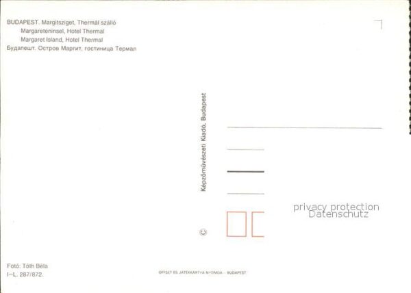 Budapest Margitsziget Thermal szallo Margareteni – Bild 2