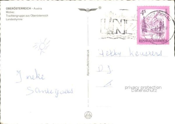 Liederkarte Oberösterreich Landeshymne 's Hoamat-Gs – Bild 2