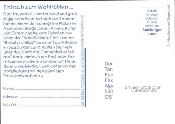 St Johann Pongau Salzburg Dorfhotel Tannenhof – Bild 2