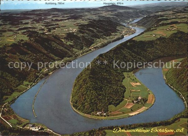 Donauschlinge Schloegen Fliegeraufnahme Wesenufer Kohlberg Haug