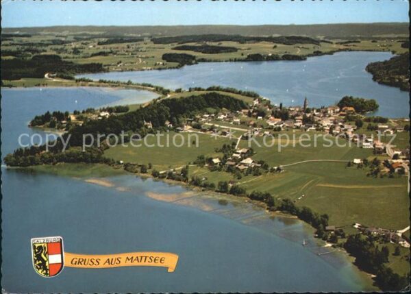 Mattsee Salzburg Fliegeraufnahme Obertrumersee Niedertru