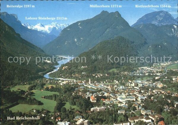 Bad Reichenhall Fliegeraufnahme Müllnerhorn Ristfeuchth