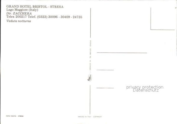 Stresa Lago Maggiore Grand Hotel Bristol – Bild 2