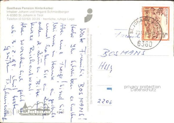 St Johann Tirol Gasthaus-Pension Hinterkaiser – Bild 2