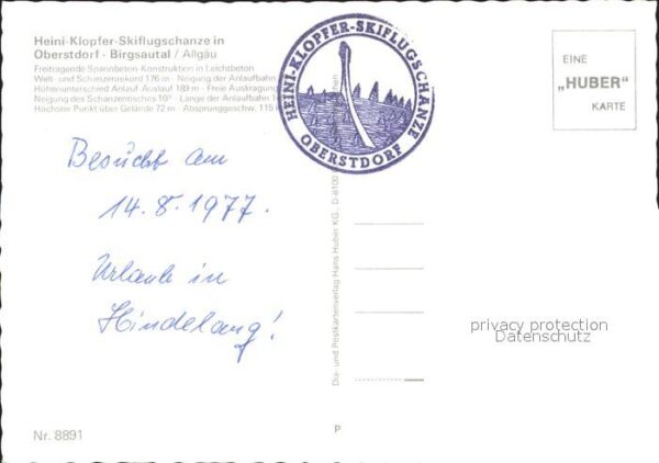 Oberstdorf Birgsautal Heini-Klopfer-Skiflugschanze – Bild 2