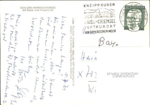 Herrenchiemsee Schloss Herrenchiemsee Kraut- und Fraue – Bild 2