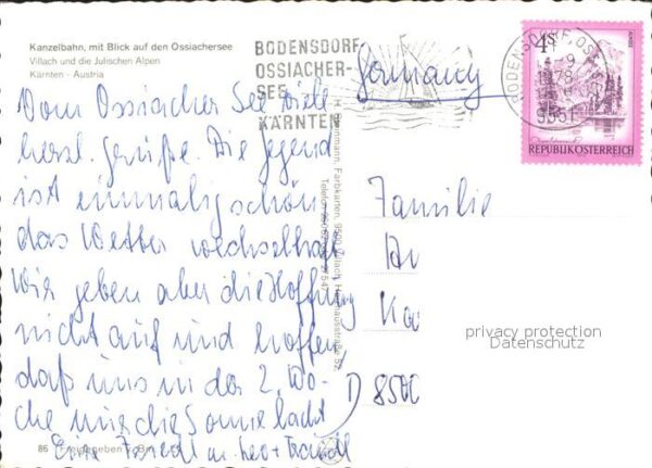 Villach Kaernten Ossiachersee Kanzel-Seilbahn Julische A – Bild 2