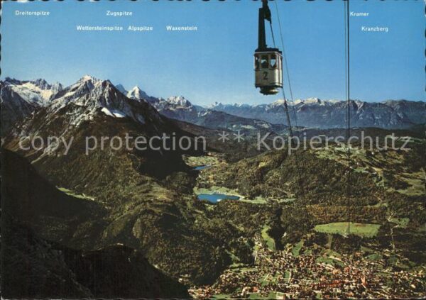 Mittenwald Karwendel Tirol Karwendel-Seilbahn Zugspitzgruppe
