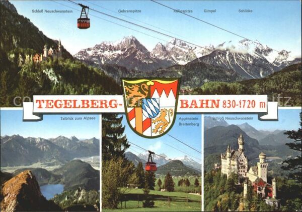 Schwangau Füssen Tegelberg-Seilbahn Schloss Neusc