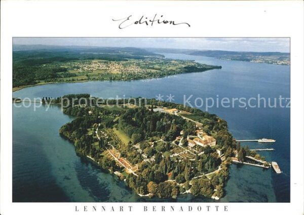 Insel Mainau Fliegeraufnahme Blumeninsel