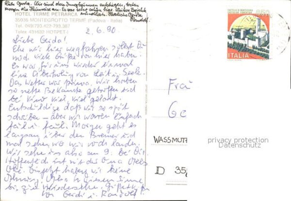Padova Hotel Terme Petrarca Swimming Pool Mont – Bild 2