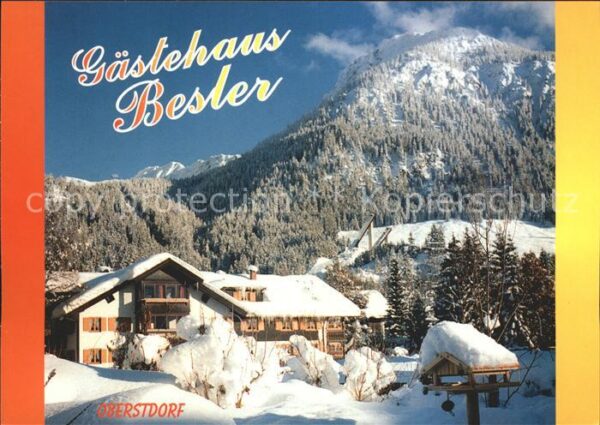 Oberstdorf Gästehaus Besler Winterpanorama