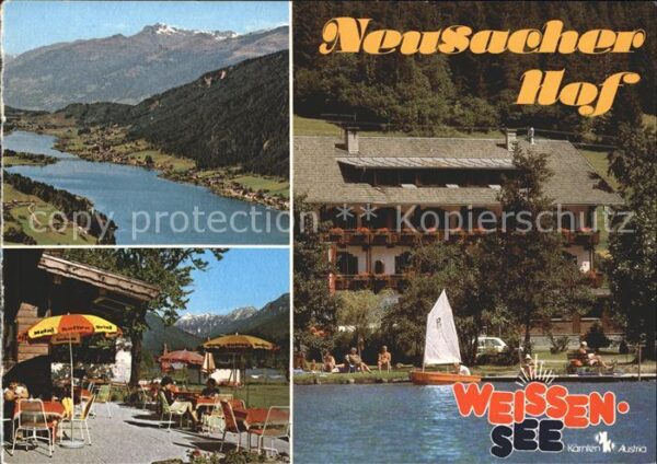 Techendorf Weissensee Hotel Neusacher Hof Terrasse Alpenpanor