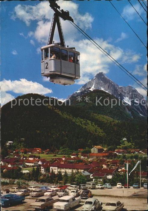 Mittenwald Bayern Karwendelbahn Bergbahn gegen Wetterstei