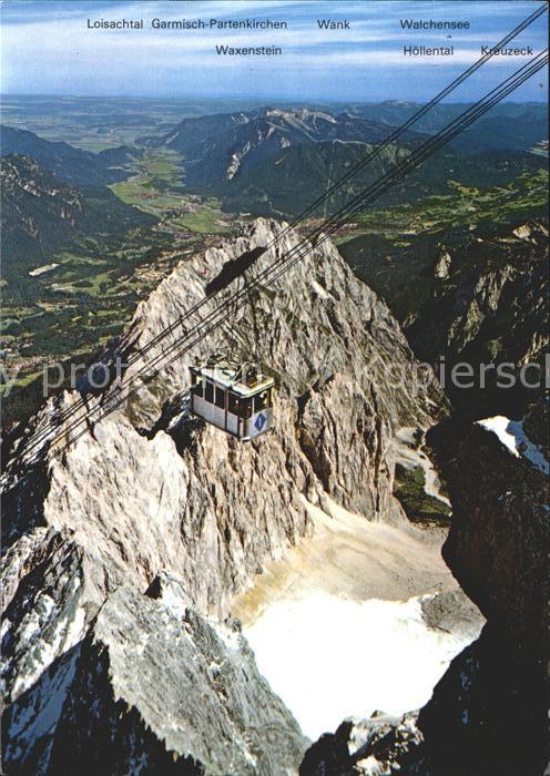 Garmisch-Partenkirchen Panorama Blick von der Zugspitze Grossk
