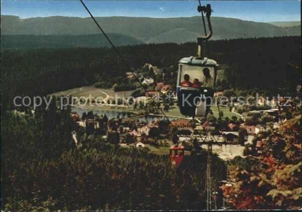 Hahnenklee-Bockswiese Harz Panorama Blick von der Bocksberg Seilba