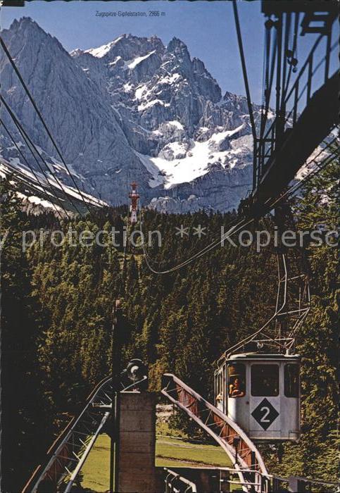 Eibsee Bayerische Zugspitz Seilbahn zum Zugspi