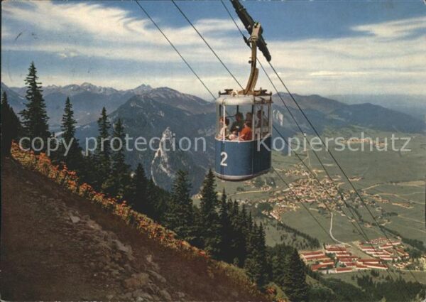 Oberammergau Bergbahn Laber Talblick Alpenpanorama