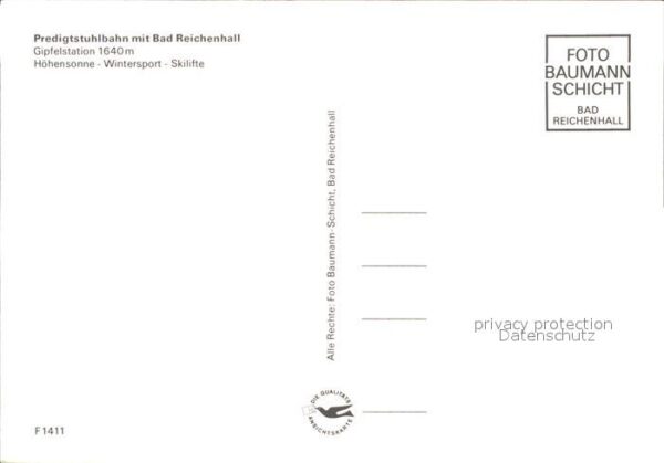 Bad Reichenhall Predigtstuhlbahn Bergbahn Gipfelstation – Bild 2