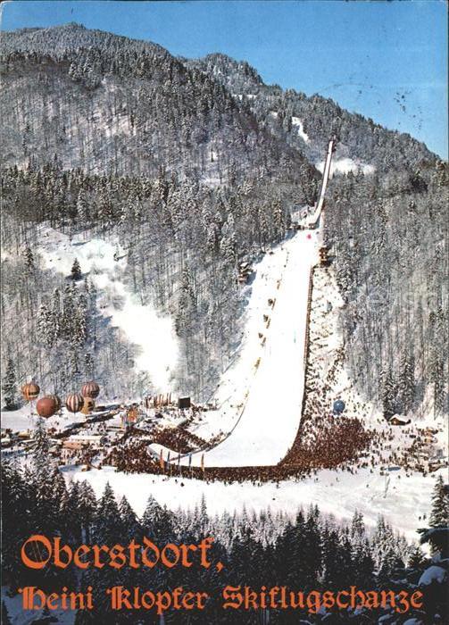 Oberstdorf Heini Klopfer Skiflugschanze Winterspor