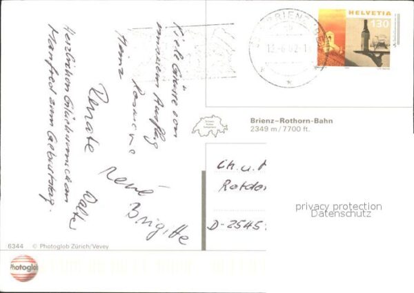 Bergbahn Brienz Rothorn Bahn Flaage Wappen – Bild 2