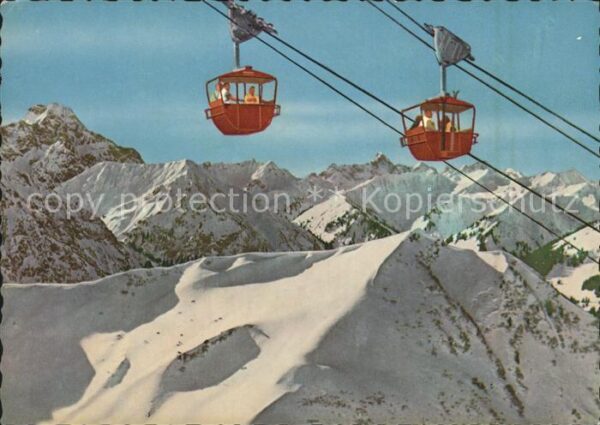 Riezlern Kleinwalsertal Vorarlberg Kanzelwandbahn Blick auf Widderstein un