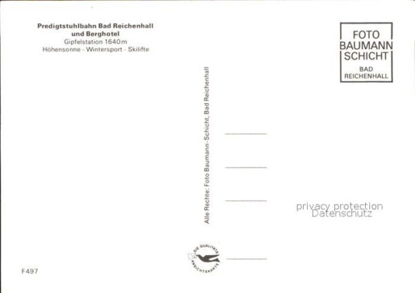 Bad Reichenhall Predigtstuhlbahn Bergbahn Berghotel Gip – Bild 2