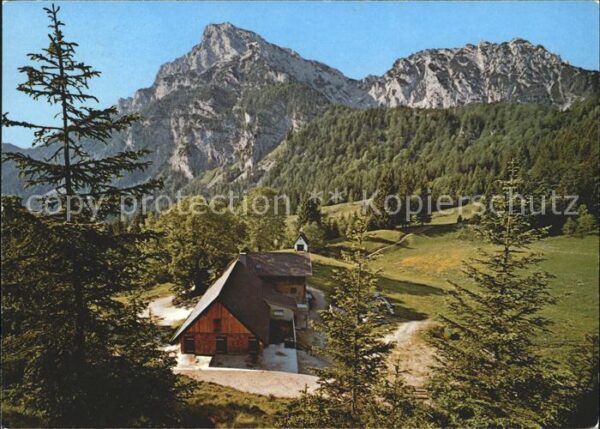 Piding Steineralm mit Hochstaufen und Mittelst