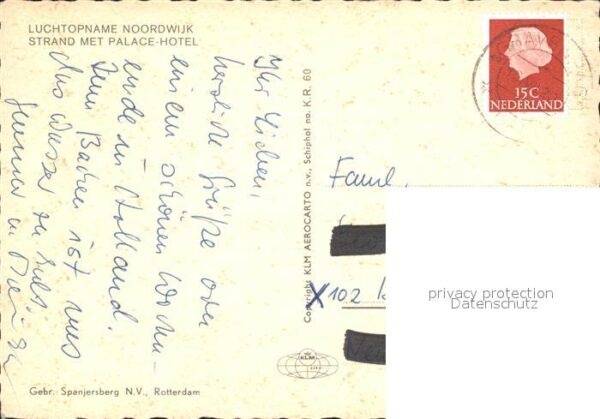 Noordwijk Strand met Palace Hotel Luchtopname – Bild 2