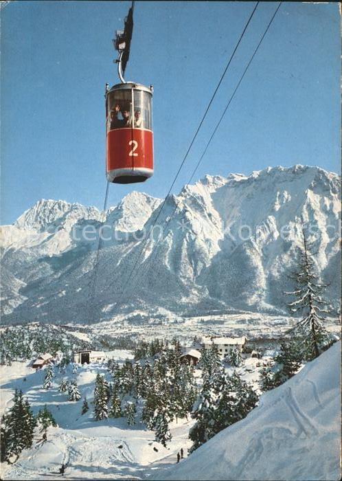 Mittenwald Bayern Kranzbergbahn gegen Karwendelgebirge Wi