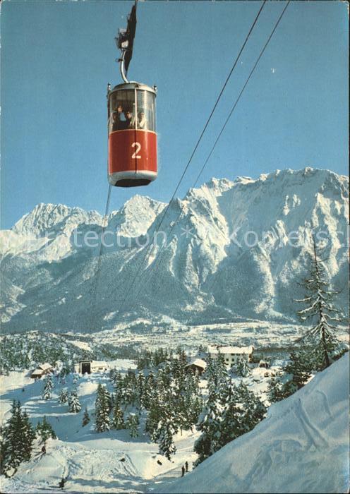 Mittenwald Bayern Kranzbergbahn gegen Karwendelgebirge Wi