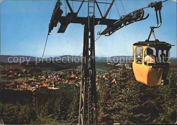 Hahnenklee-Bockswiese Harz Panorama Blick von der Seilbahn