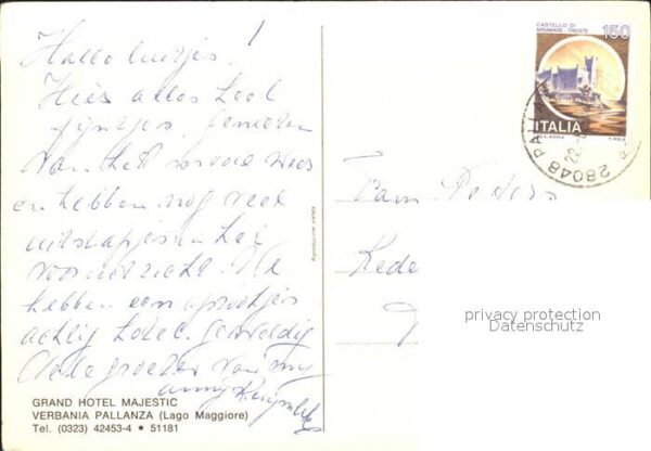 Pallanza Grand Hotel Majestic Garten – Bild 2
