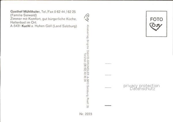Kuchl Gasthof Mühlthaler am Hohen Göll Blumen – Bild 2