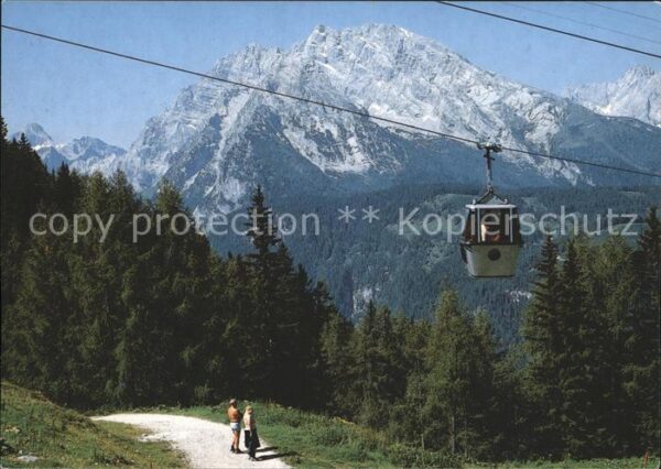 Schoenau Koenigssee Jennerbahn Blick auf Watzmann und Hochk