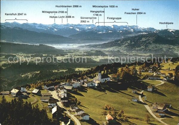 Sulzberg Vorarlberg Bregenzerwald Alpenpanorama Fliegeraufn