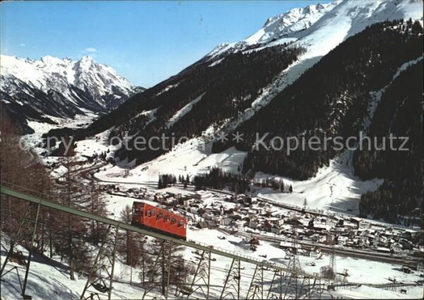 St Anton Arlberg mit Kandaharbahn Bergbahn Panorama Wint
