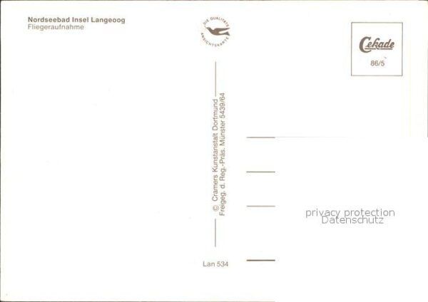Langeoog Nordseebad Fliegeraufnahme Insel – Bild 2