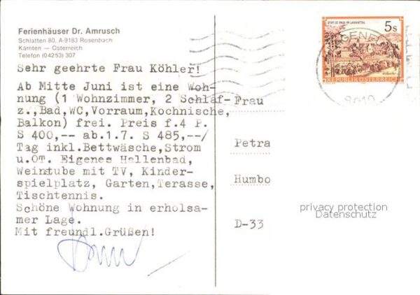 Rosenbach Kaernten Ferienhäuser Dr. Amrusch Hallenbad – Bild 2