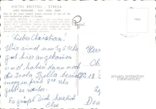 Stresa Lago Maggiore Hotel Bristol – Bild 2