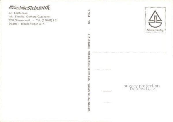 Oberrotweil Weinstube Steinbuck Weinort – Bild 2