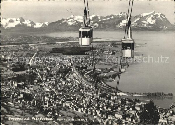 Bregenz Vorarlberg Pfänderbahn Bodensee Alpenpanorama