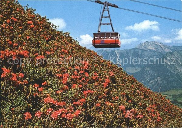 Oberstdorf Fellhornbahn mit Blick zum Nebelhorn Al