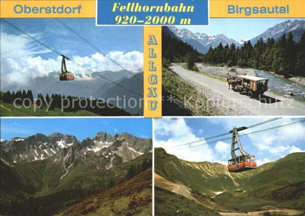 Oberstdorf Fellhornbahn Bergbahn Birgsautal Alpenp