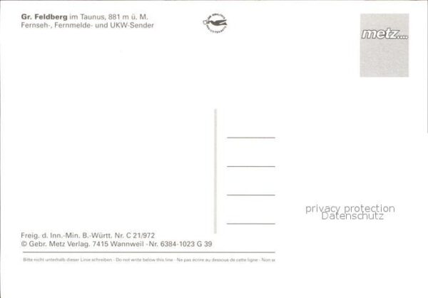 Grosser Feldberg Taunus Sender Fliegeraufnahme – Bild 2