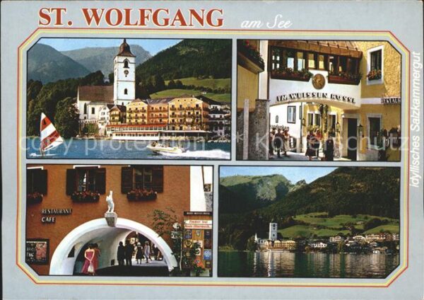 St Wolfgang Wolfgangsee Hotel Restaurant Weisses Rössl Kirche W