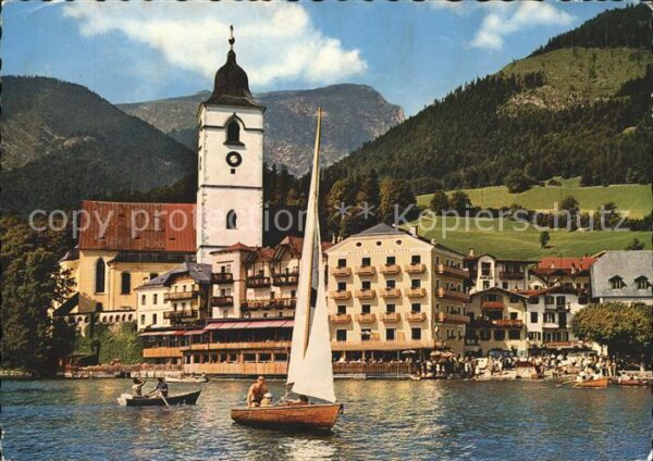 St Wolfgang Wolfgangsee Hotel Restaurant Weisses Rössl Kirche S